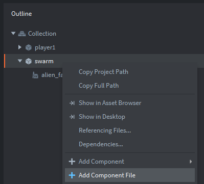 Add component file