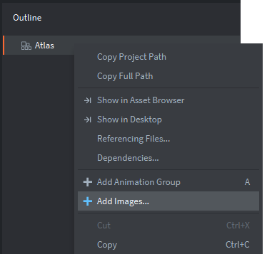 Add images to the atlas