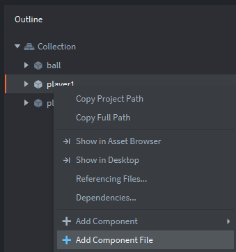 New component file