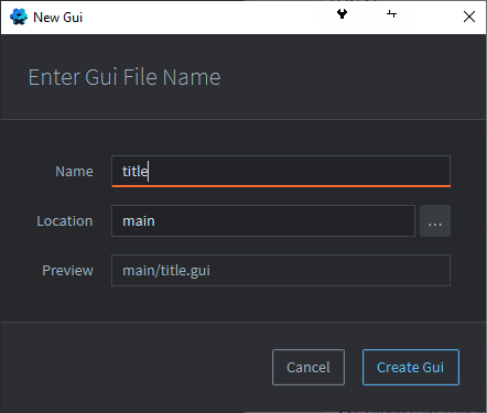 Name the Gui