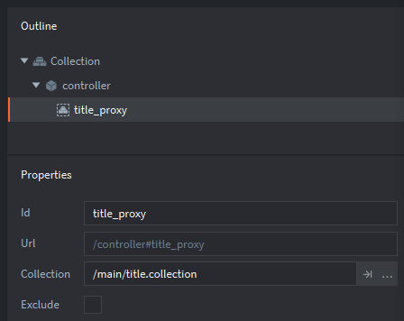 Proxy collection properties